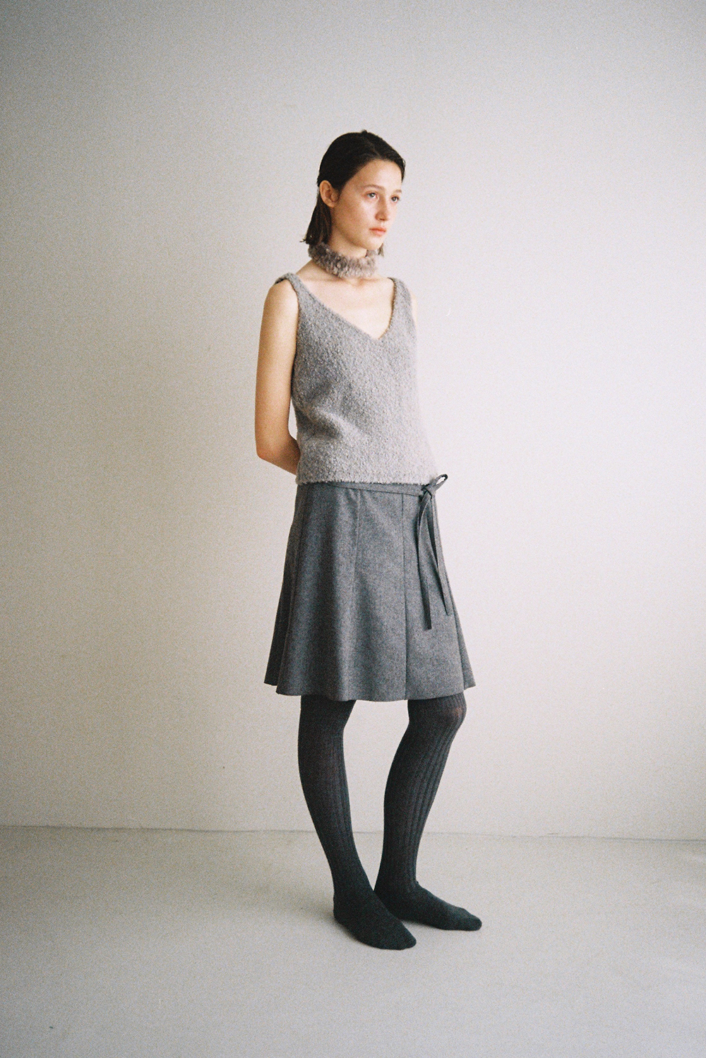 Lys Wool Skirt (grey)