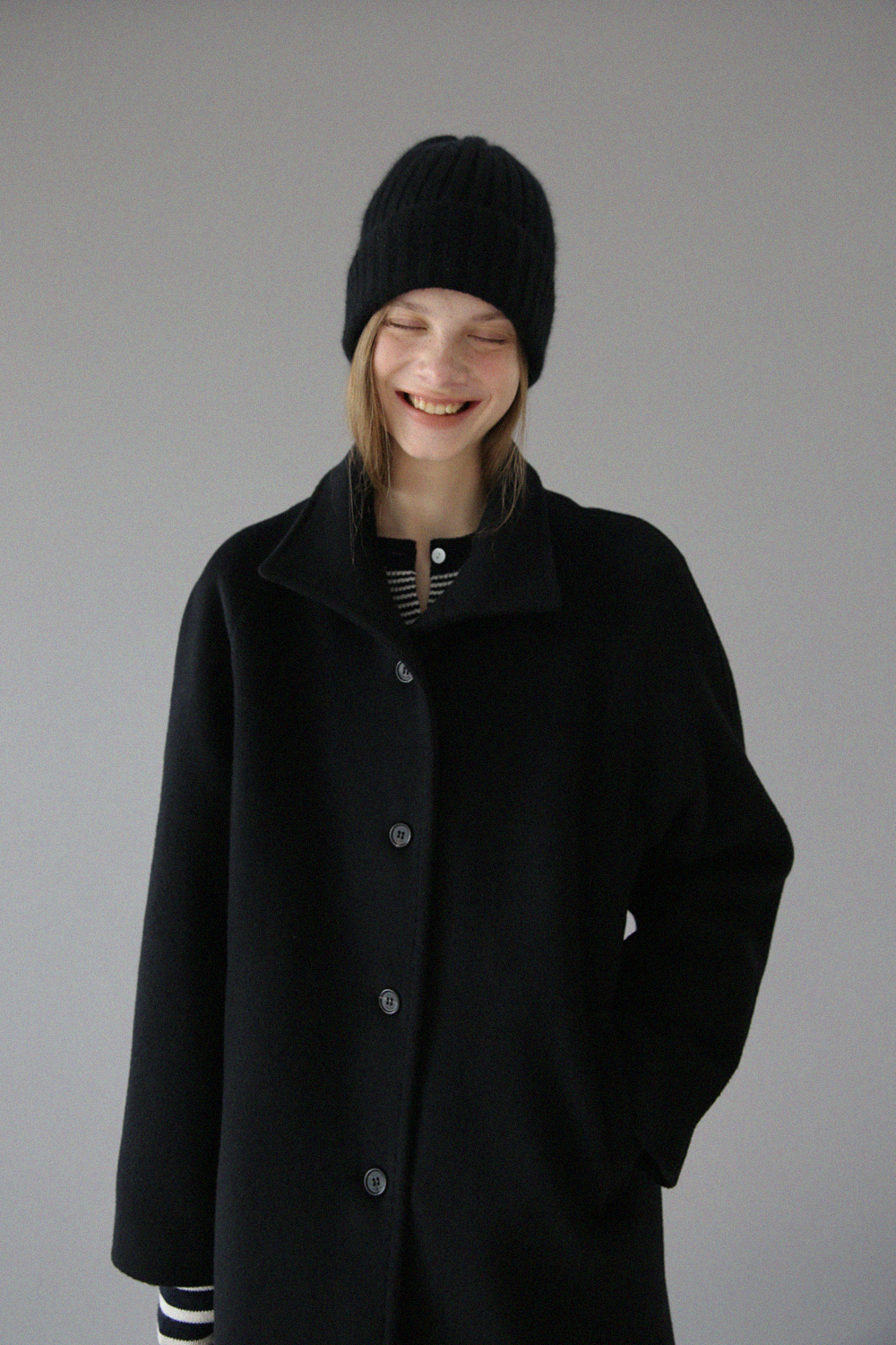 Dorin Wool Coat (black)