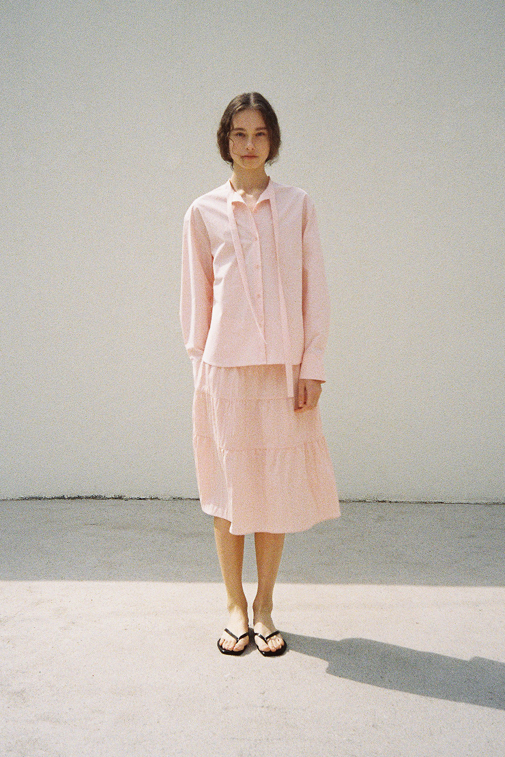 Sylvie Tiered Skirt (peach)